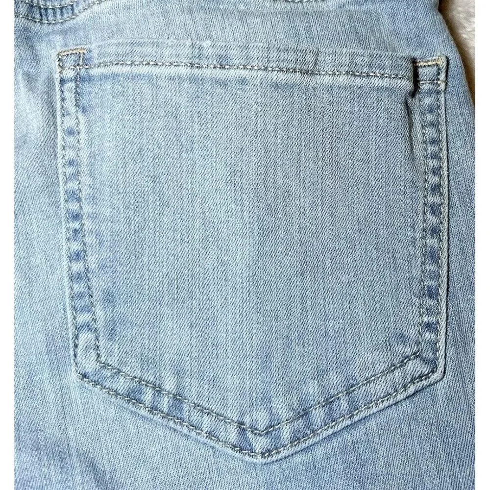 Banana Republic Womens Size 27/4 Petites Skinny Fit Jeans Blue Fashionable Rips - Picture 12 of 13